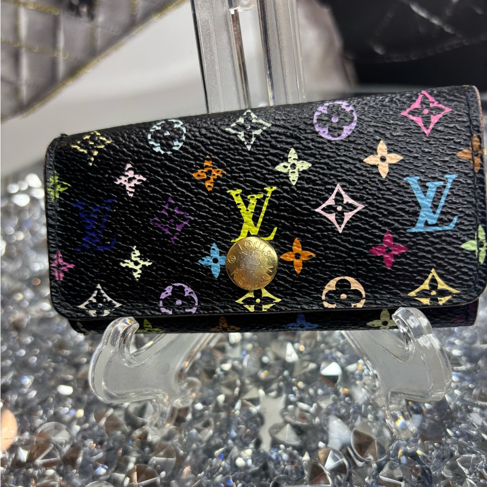 Louis Vuitton x Takashi Murakami Monogram Multicolore Multicles 4 Key Holder - Picture 2 of 9
